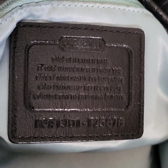 Coach Signature Poppy Drawstring Crossbody Bucket Bag - Black - Picture 9 of 12